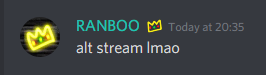 RanbooUpdates's tweet photo. Discord stage is over, Ranboo's gonna do alt stream now :D https://t.co/vC4GmtLXv9