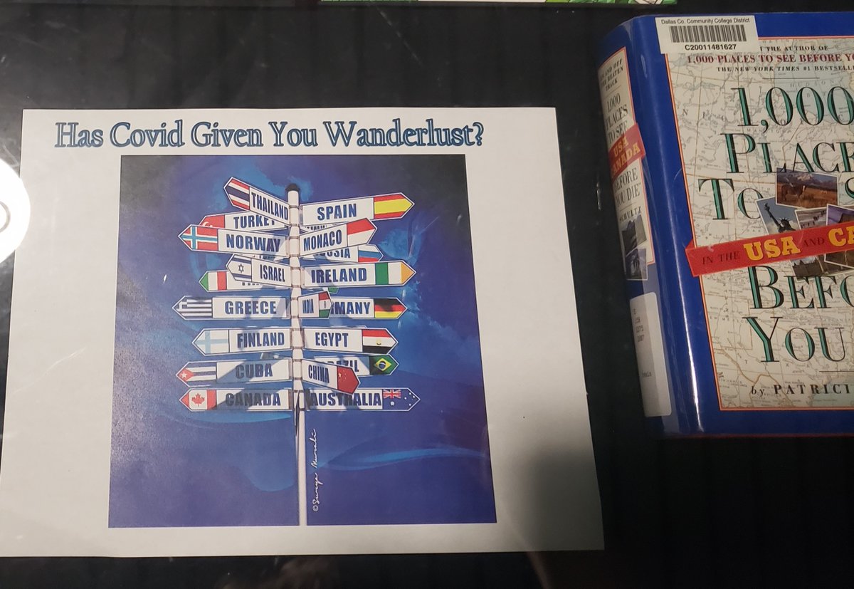 BHCLibrary's tweet photo. COVID Wanderlust? Check out our titles on travel (international, time travel, local, etc.) https://t.co/nPhgGRSmLl