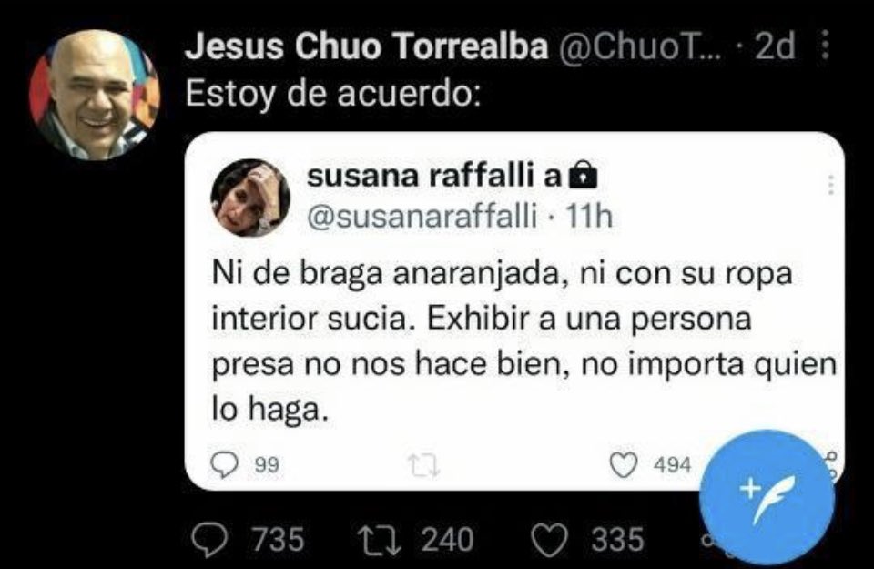 Y así van, los ofendiditos. Dándose cariño. Sororidad. 

"Que entre falsarios te veas"