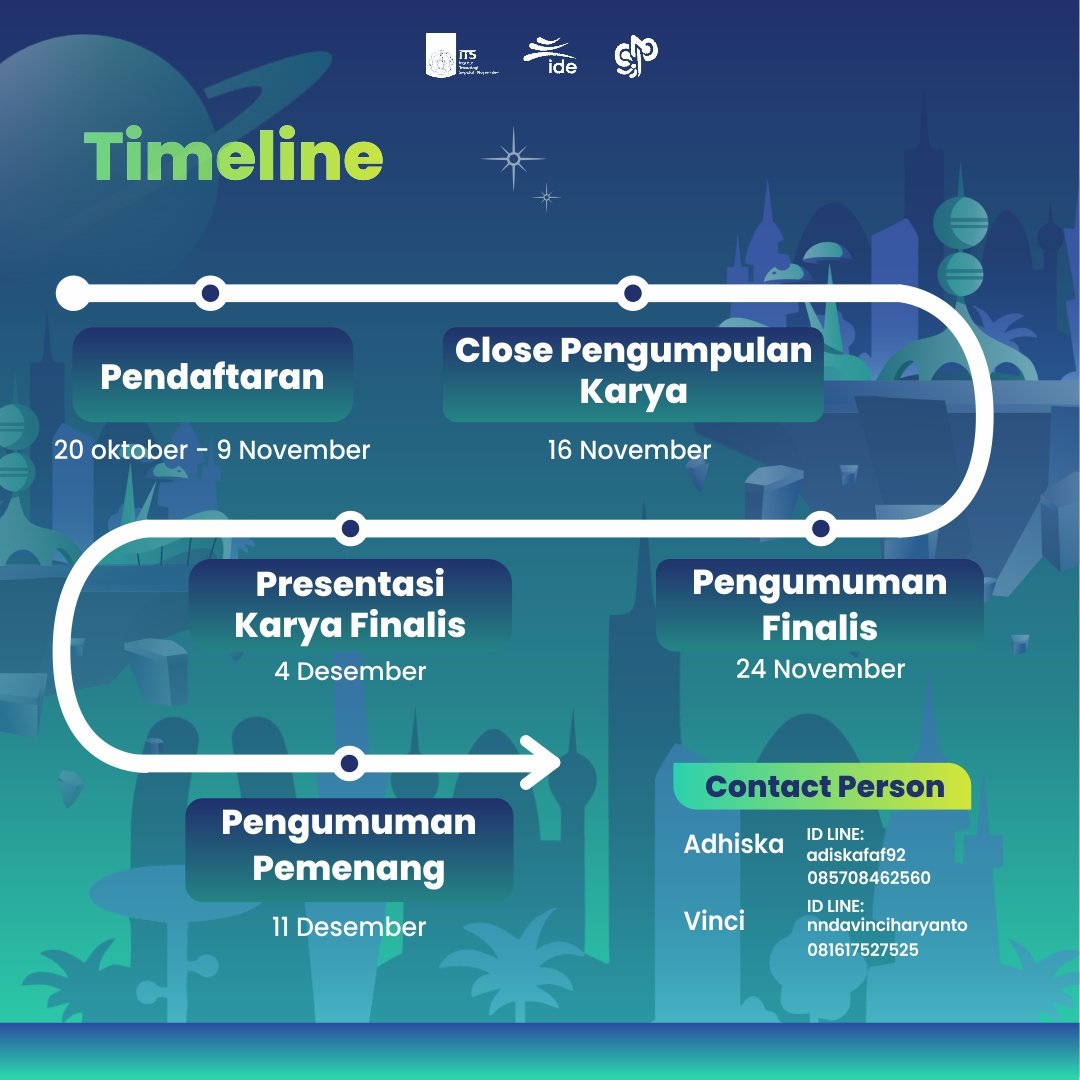 1001ide_its's tweet photo. [🚗Transportation Design Competition🚗]

Hai sobat Designers!🙌🏽🙌🏽
Ada kabar baik nih buat kalian semua!! 1001 IDE 2021 proudly present✨

Transportation Design Competition dengan tema  “Future Vehicle” https://t.co/ftCZculAJ8