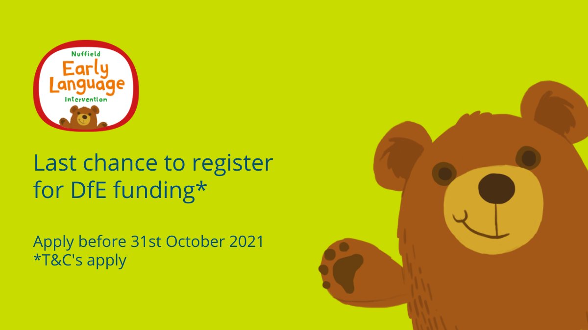OUPPrimary's tweet photo. Develops children’s oral language &amp; early literacy skills. 
Last chance to register for DfE Funding available to schools new to NELI with reception pupils in the academic year 2021/22
Register today > https://t.co/x1HOcG7rb9 https://t.co/Vpx40ZuM74