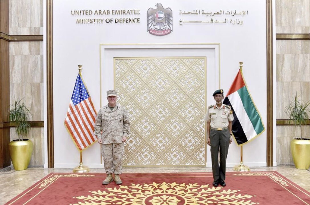 My meeting with Armed Forces Chief of Staff Lt. Gen. Hamad Mohammed Thani Al Rumaithi United Arab Emirates to discuss bilateral defense cooperation