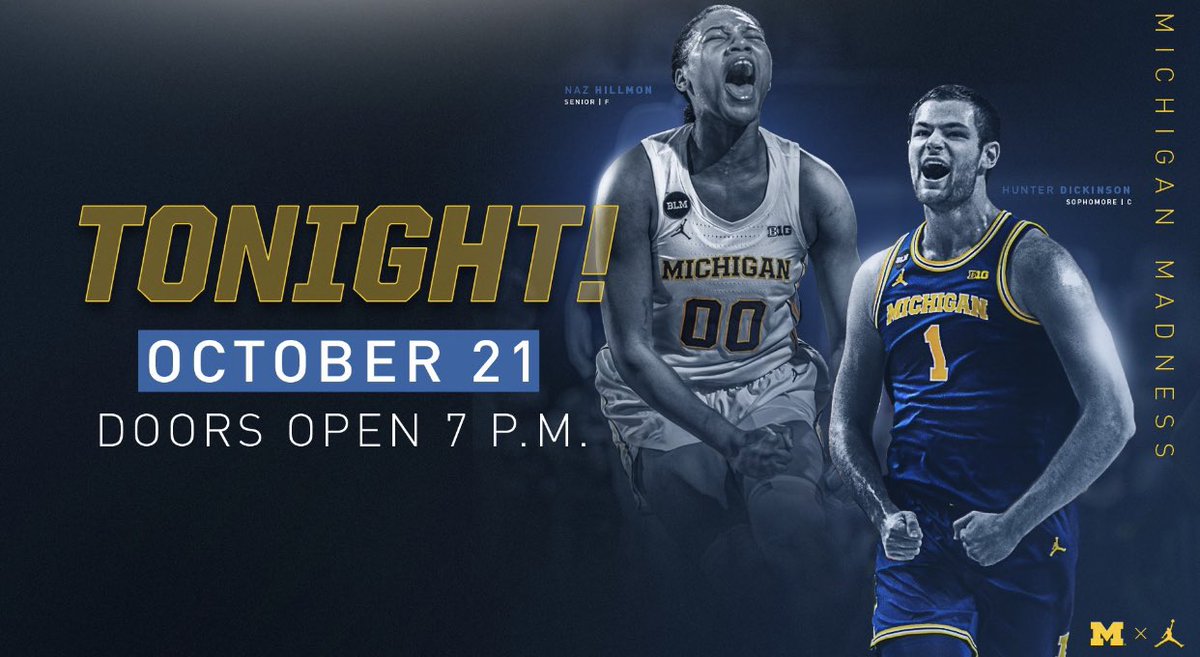 MaizeRageUM's tweet photo. ⭐️⭐️    TONIGHT     ⭐️⭐️

Doors open at 7 PM
The party starts at 8 PM! 

Can’t wait to see everyone there 
19 days until our first home game of the season! #GoBlue 〽️🙌🏼 https://t.co/6hHavoI0JY