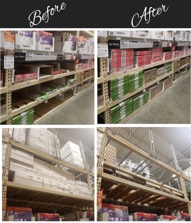 Kmercado18's tweet image. D26 with the overhead organization. Pipes &amp;amp; fittings comps% 📈 AC filter sales🔥🔥🔥 #OverheadOrganization #Store6587 #LetsDoThis #BDP #InStock