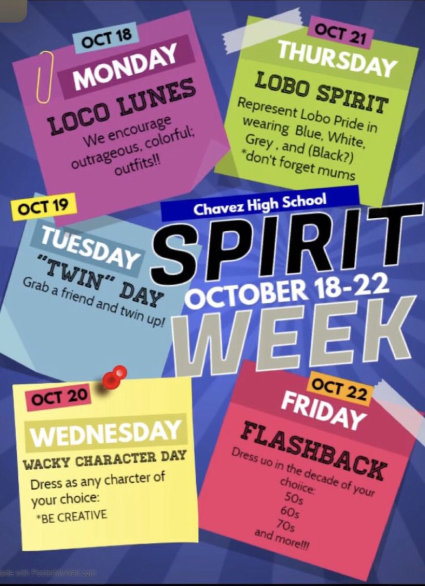 Be ready for today’s game! Come in your best Lobo Pride outfit!