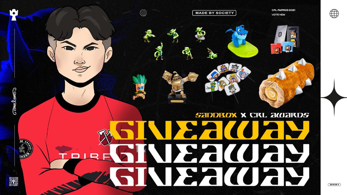 I will be doing a giveaway with CRL Awards in order of celebrating my Rookie Award!

All you have to do to enter is:

✅ Follow: @SandIsGod &amp; <a href="/CRLAwards/">-</a> 
Like ❤ + Retweet 🔄 this tweet. 

🐊Good luck🐊
