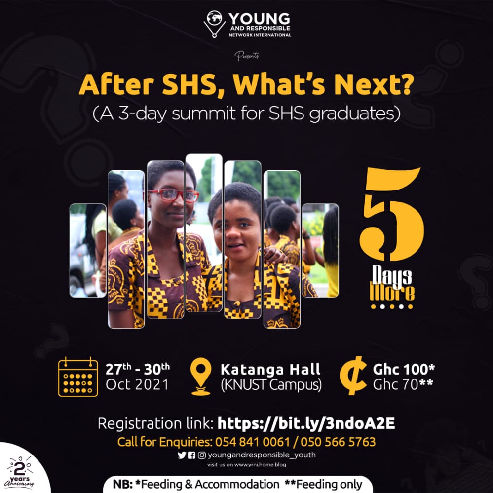 youngandrespon1's tweet photo. 5 days more!!!
#youngandresponsiblenetworkinternational #personaldevelopment #Seminar
#SHSgraduate #wassce https://t.co/UViosqjLef