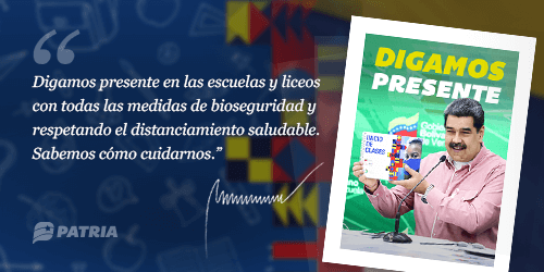 #ULTIMAHORA || Continua la entrega del Bono Digamos Presente enviado por nuestro Pdte. <a href="/NicolasMaduro/">Nicolás Maduro</a> a través del Sistema <a href="/CarnetDLaPatria/">Carnet de la patria</a>.

La entrega tendrá lugar entre los días 21 al 31 de Octubre de 2021.

<a href="/MSVEnContacto/">Somos Venezuela | MSVEnContacto</a> #25Oct #DigamosPresente