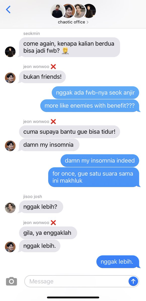 brightafterainn's tweet photo. ーTENGGAT⏳

minwon au

(MG punya segudang alasan untuk WW masuk di list Don’ts-nya. tapi katanya, benih cinta dan nggak suka itu tipis bedanya; hingga saat betul mulai ada rasa, sulit diungkapkan dalam kata-kata; rasa yang di luar rencana, yang membawa luka bersamanya.) https://t.co/ra2jV6y16X