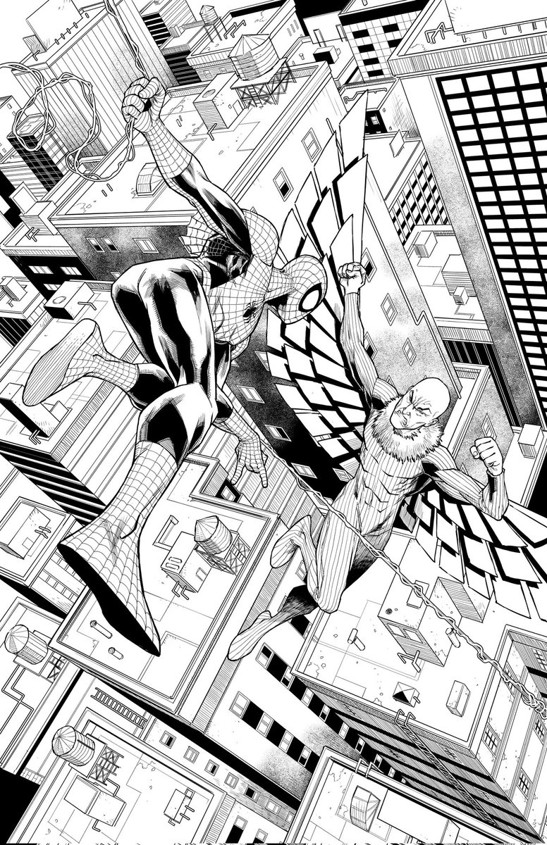 alanrobinsonr's tweet photo. I finially got word from Marvel and i can share this with you, guys. This is a page from a super-secret series i´m working on, being written by Peter David and coming next year!. As you can imagine, I am SUPER EXCITED!.

#marvel #marvelcomics #spiderman #makingcomics #vulture https://t.co/raE7CrFXJ6