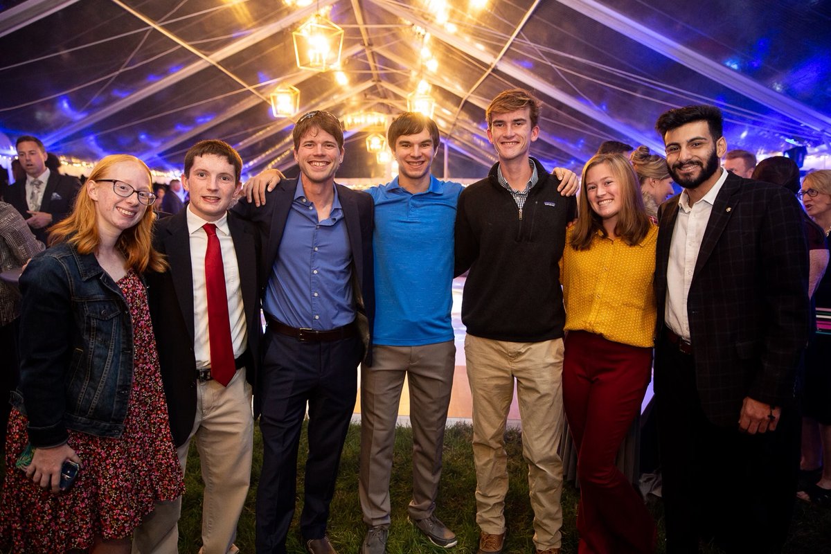 presbycollege's tweet photo. We're still not over last night! 😍 💙  What an amazing and historic night celebrating our phenomenal Blue Hose students at the Inaugural Gala. We danced the night away on the West Plaza! 🕺 💃 
#PCInaugurationWeek #PC19thPrez #BeaBlueHose https://t.co/btws6H2KuV
