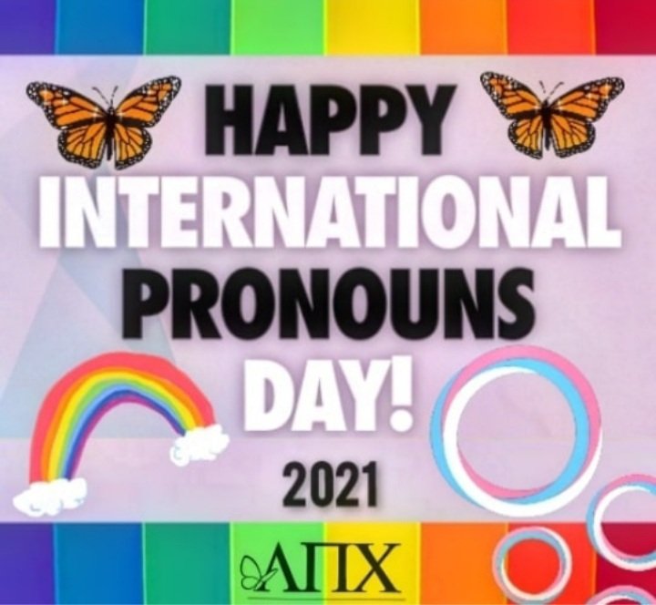 Omicron_LPC's tweet image. It is our responsibility to keep ourselves accountable to respect, share, and educate about personal pronouns. Referring to people by their preferred personal pronouns is basic human dignity.
.
.
.
#LambdaPiChi #internationalpronounsday #theythem #sheher #hehim #zezir #pronouns