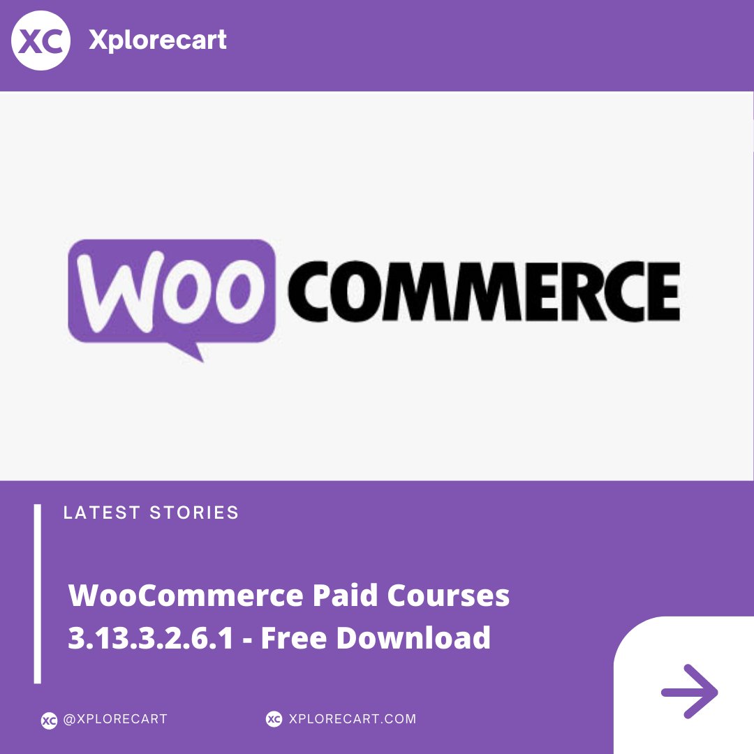XploreCart's tweet photo. WooCommerce Paid Courses enables you to sell your courses using the most popular eCommerce platform on the web – WooCommerce...read more
https://t.co/NTQ9s2LtF7

#freedownload #nulled #nulledfree #xplorecart https://t.co/50AZ4dJMZY