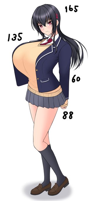 やはり麗衣華の超アンバランス体型を引き立てるには全身絵が効果的である。 