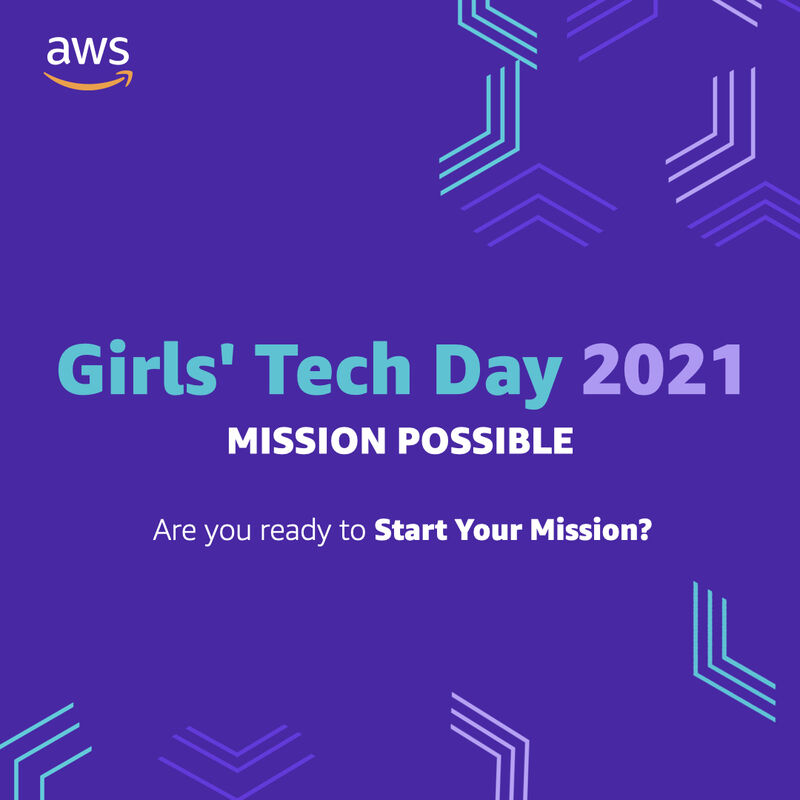 misszanette's tweet image. Girls ages 8-24, interested in technology and careers in STEAM, please participate in AWS Girls&apos; Tech Day 2021. On Saturday, November 13, 2021, have a fun space themed day of activities such as coding, robotics, cloud computing, and more! bit.ly/2XqefGc #awsgirlstechday