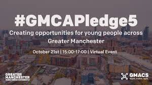 Attending #GMCAPledge5 virtual event today with <a href="/IsobelHallBUK/">Isobel Hall</a> helping to create opportunities for young people in #GreaterManchester
