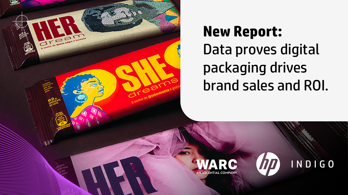 HPGraphicArts's tweet image. New research proves that #DigitalPackaging is the 2nd most effective media channel, but 95% of brands are unaware or resistant to the opportunity. Read more about @WARCEditors' report to learn how to break down digital adoption barriers: bit.ly/3G5brQo