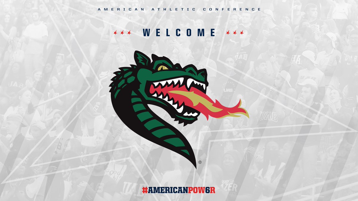 Welcome to The American, <a href="/UAB_Athletics/">UAB Athletics</a>!

#AmericanPow6r | #WinAsOne
