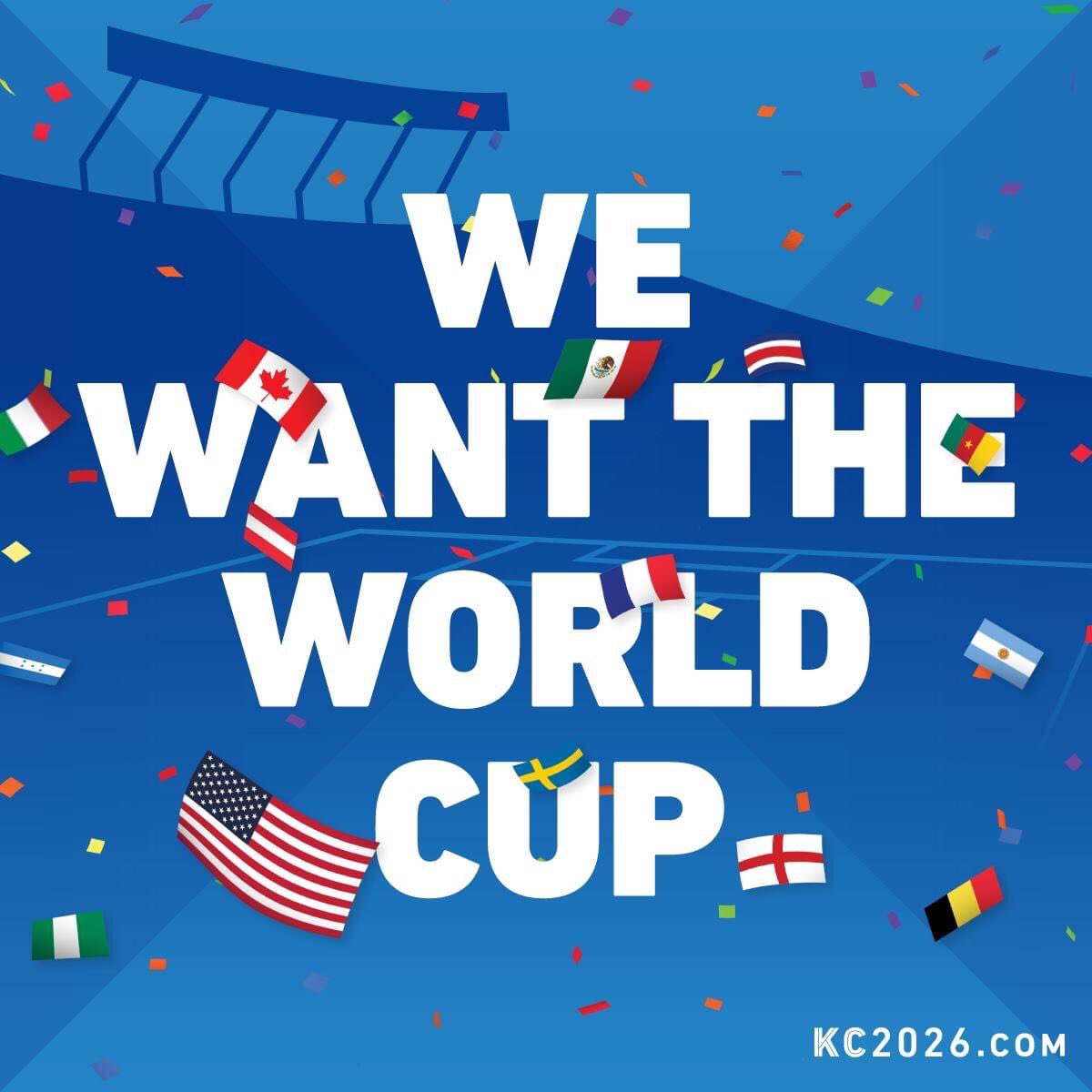 ddignan's tweet photo. Good Morning Kansas City! 

Today’s the day!  Flood social media with #kc2026 and show FIFA that WE WANT THE WORLD CUP! 

https://t.co/G1oSUWL1Oh

#SoccerCapitalofAmerica 
#FlyoverCountryIsAMyth https://t.co/3eILeLNsn9