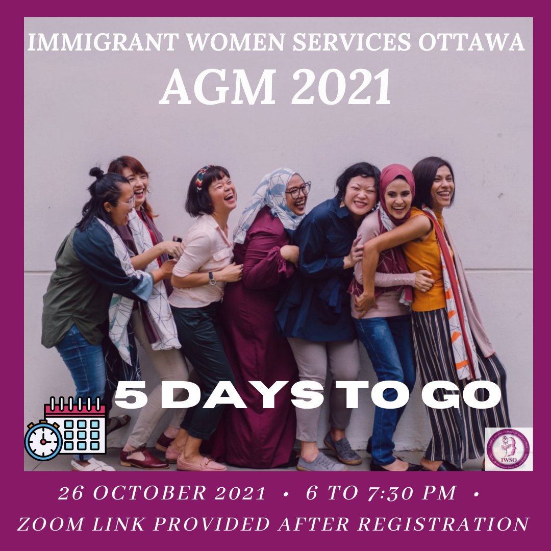 ImmigrantWomen's tweet photo. This year's Annual General Meeting will be held via Zoom on October 26 at 6:00 pm. Save the date! Visit the link in our bio for registration! 
https://t.co/lKVda33lQ4
#AGM2021 #IWSO #GetInvolved #OttawaEvents #OttawaNews" https://t.co/RNU4xBnLsN