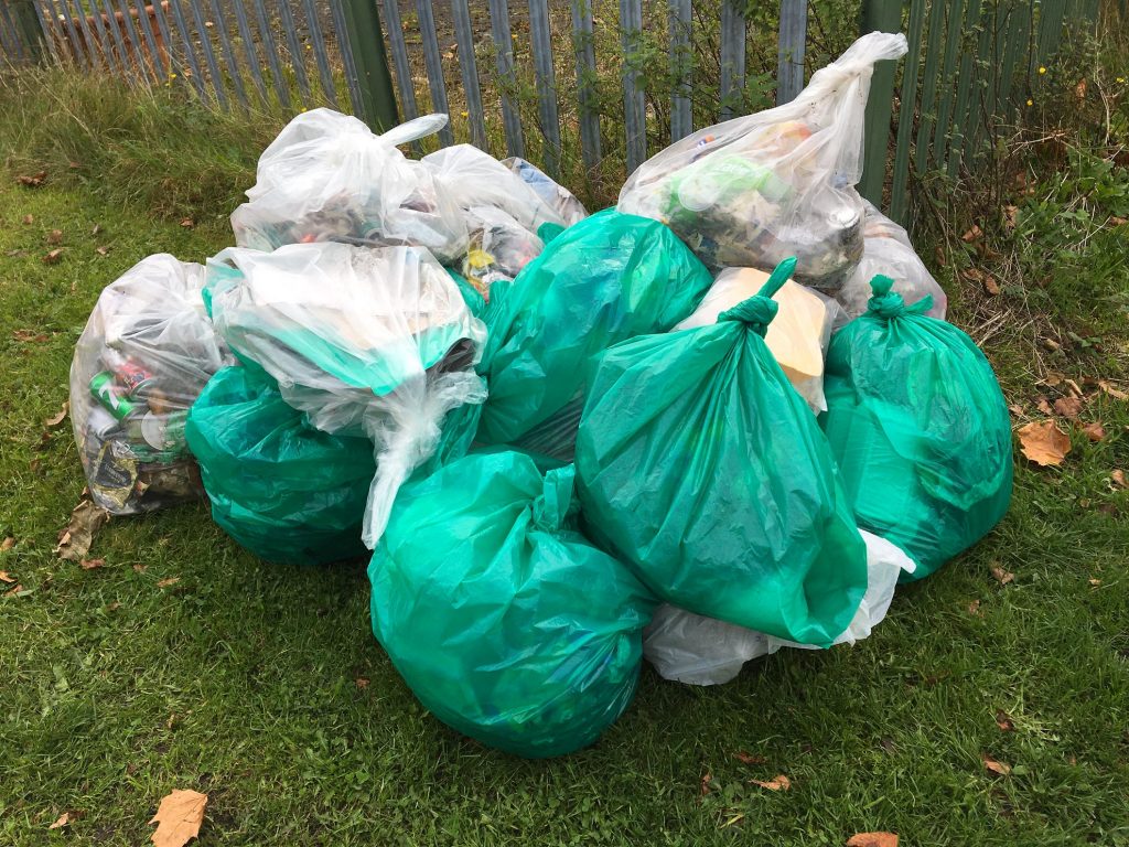 We held our 2nd litter pick since the COVID outbreak, on the 16th October. Despite it being the coldest day so far this autumn 20 people and children turned out. 
The success of the Adopt-a-Street scheme has resulted in reduced litter over the village with 20 bags collected.
