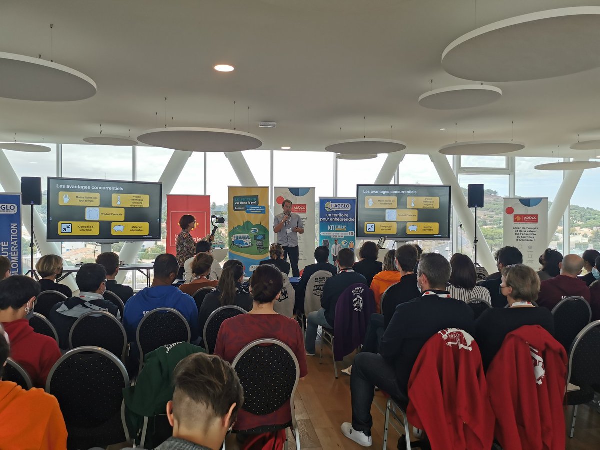 ADOCC_'s tweet photo. Grande finale régionale #Startupestdanslepré @Occitanie 🌱C'est parti pour les pitchs de nos 12 porteurs de projet finalistes au @Palais_Capdagde!
#ResoIP+ https://t.co/0aE2xABBEJ