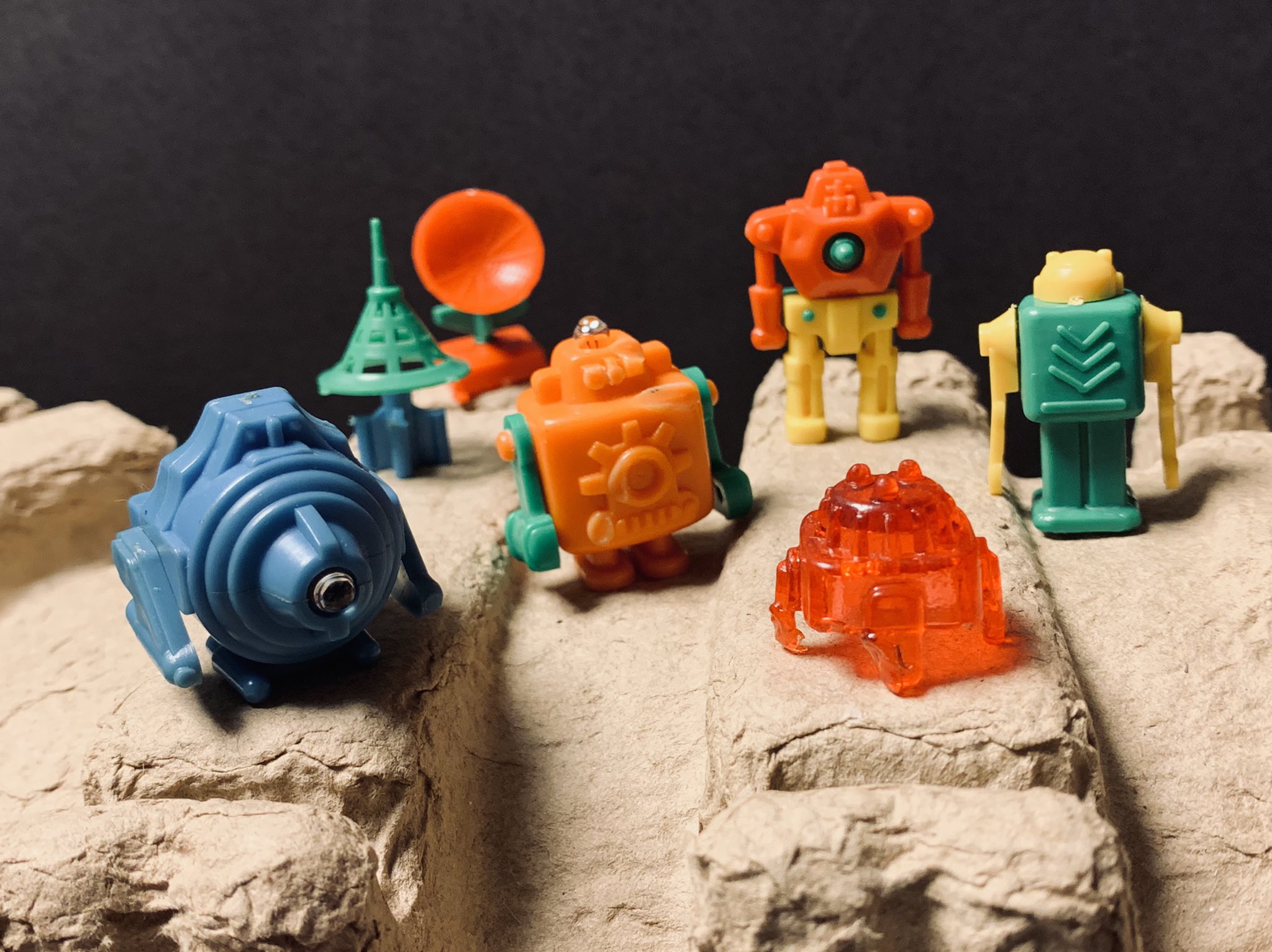 ロボット軍団 今野産業 ダイキャスト 合金 銀色 おまけ ジョイントロボ