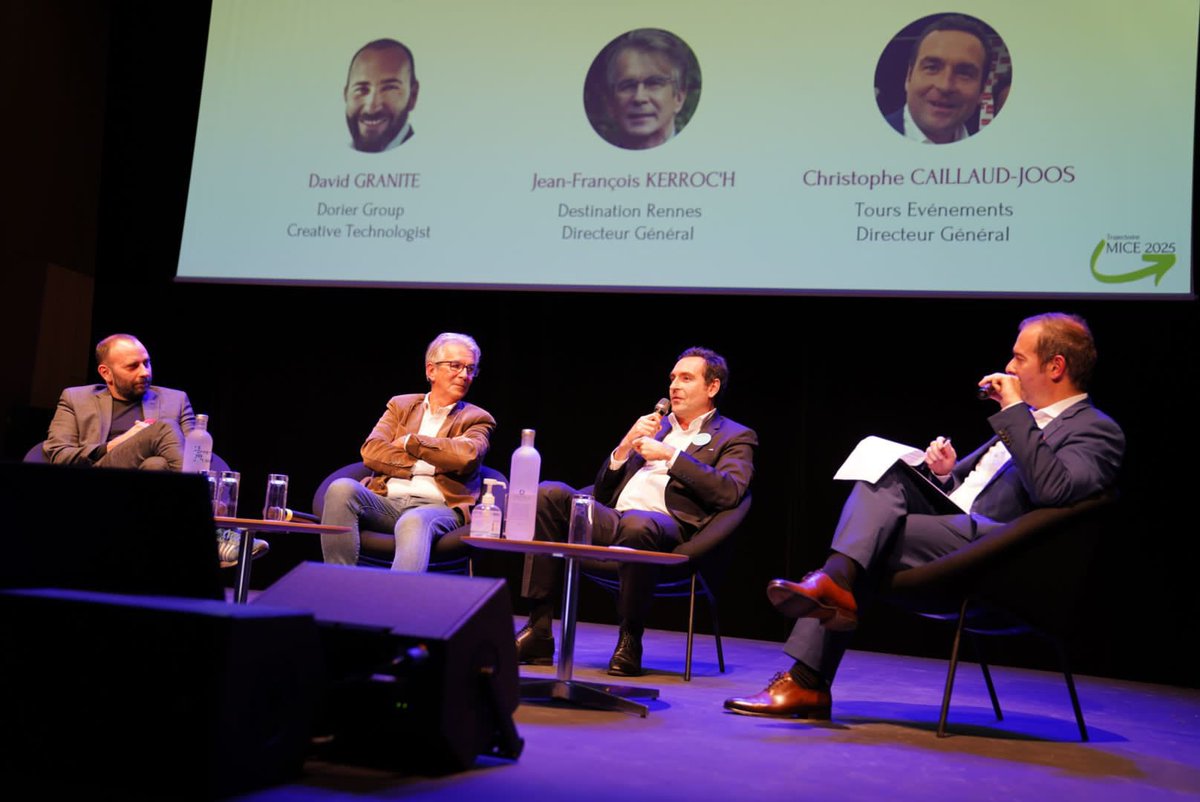 FCongresEvents's tweet photo. Plénière #MICE2025 animée par Michel Blèze Pascau
« Quel modèle gagnant pour nos équipements d’accueil et quelle cohérence avec les priorités de la collectivité ? »
Intervention et éclairage par @jfk12a @CaillaudJoos et David Granite lors du #ForumInnovTech2021 à @dest_rennes https://t.co/R0vNaFw8zy