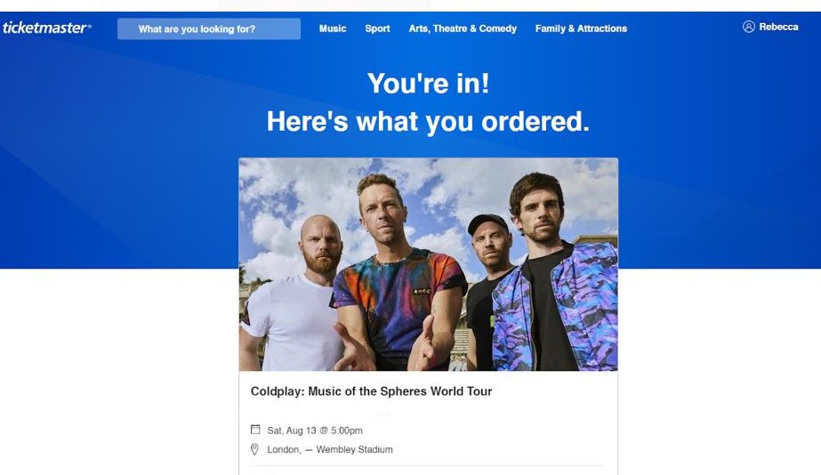 Absolutely buzzing to have gotten these this morning!! Wembley here we come! 🙌 <a href="/coldplay/">Coldplay</a>