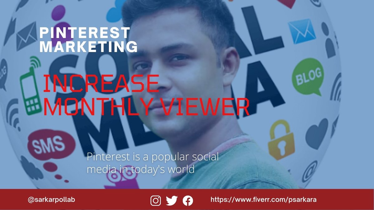 SarkarPollab's tweet photo. Pinterest Marketing

Pinterest is becoming a popular media in today's world. Advertising through Pinterest is very profitable for business
@SarkarPollab
.
.
.
#Pinterestgrouth #socialmediamarketing #business #Pinterestmanagement #DaveChappelle #SarkarPollab https://t.co/3sFSy9Ov76