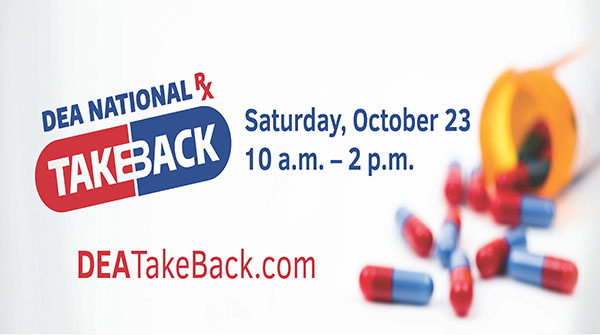 Do you have unused or expired medicines in your home? Tomorrow is National #DrugTakeBackDay! To find a collection site near you visit takebackday.dea.gov. More information about the event can be found on our blog at bit.ly/3vjzR3C