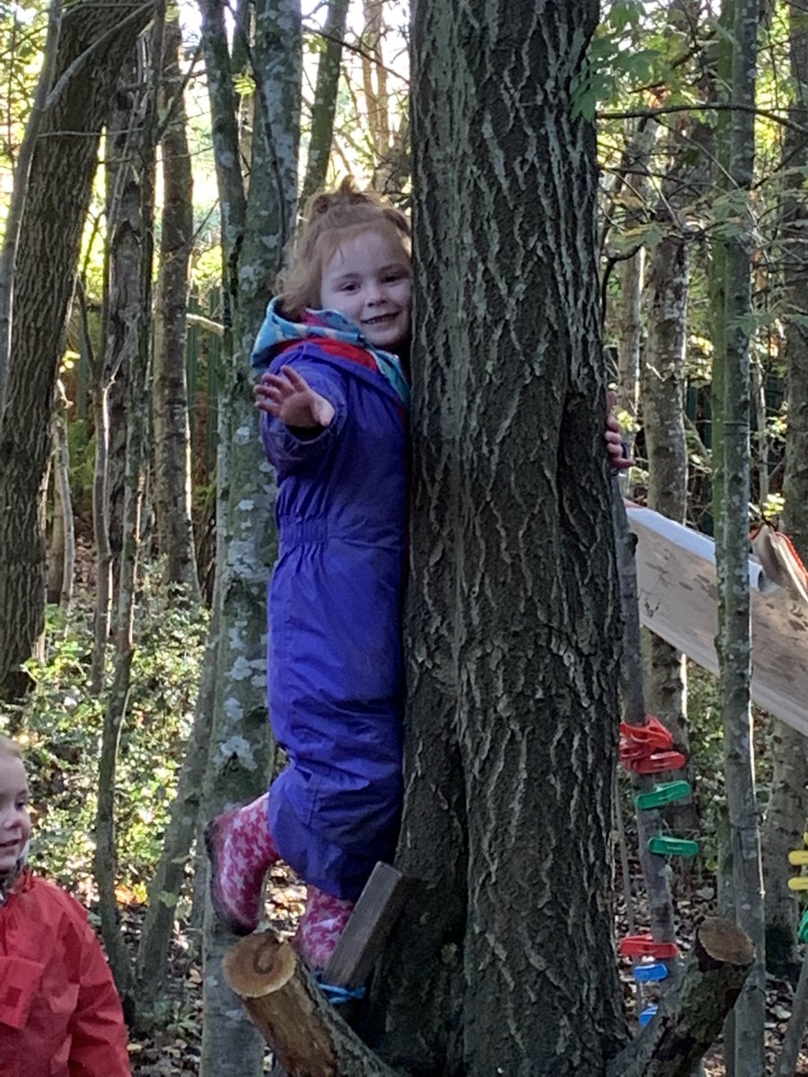 Climbing trees and relaxing in the hammock has been lots of fun this morning.