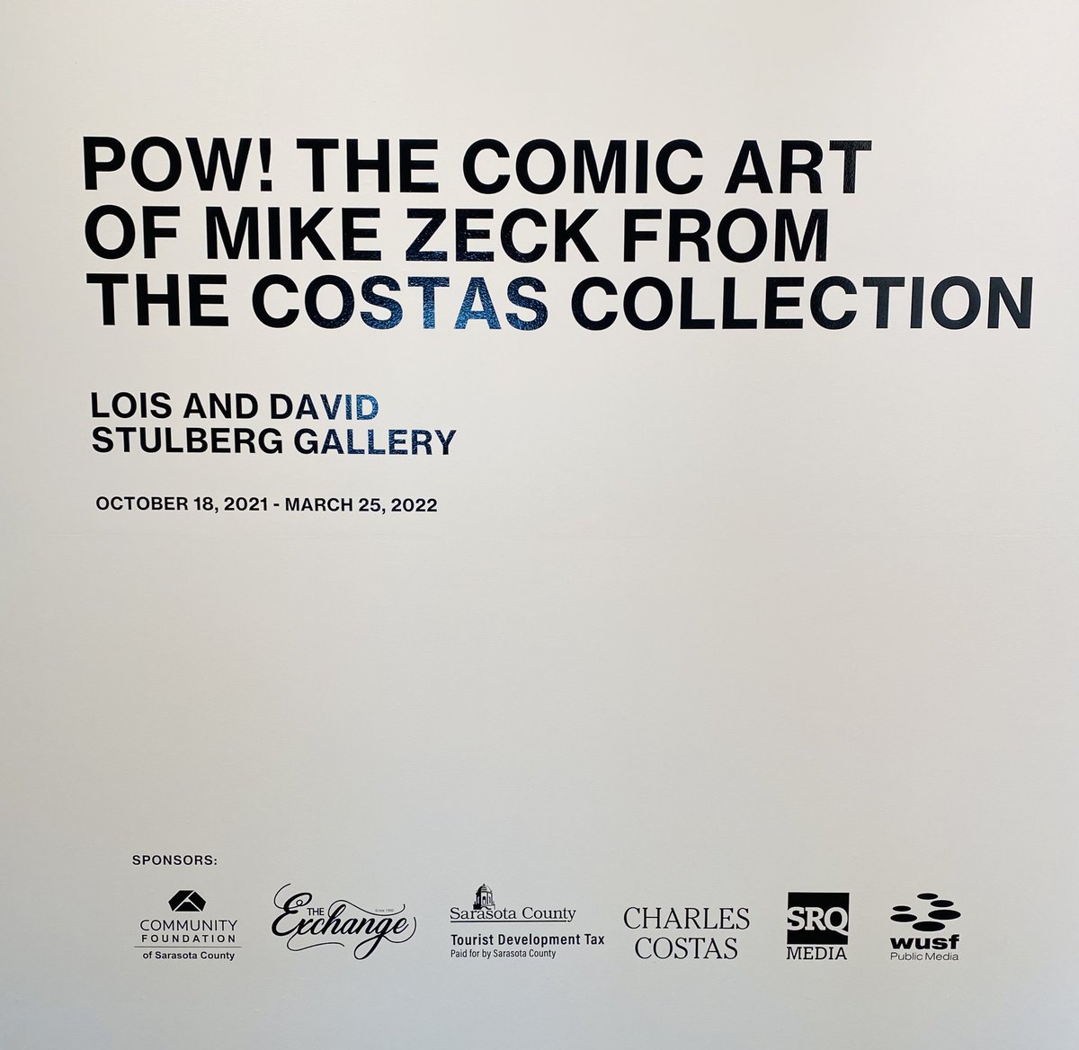 stacey_corley's tweet photo. POW! WOW! What a fantastic new exhibition of @MikeZeck work @RinglingCollege! He’s a super @ringling_alumni! https://t.co/sJTMYRZohB