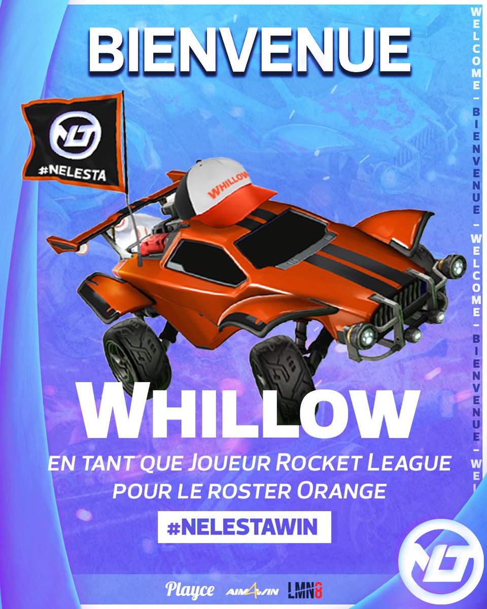 NelestaEsport's tweet photo. 📢 #BIENVENUE
C'est une nouvelle recrue dans nos rangs Rocket League mais également un streamer Twitch de qualité.
Nous accueillons avec plaisir @Whilloww dans nos rangs ! ⚽️🏎️
𝘽𝙞𝙚𝙣𝙫𝙚𝙣𝙪𝙚 !😁
#NELESTAWIN 💙💜 #RocketLeague https://t.co/xQDODFQh3p