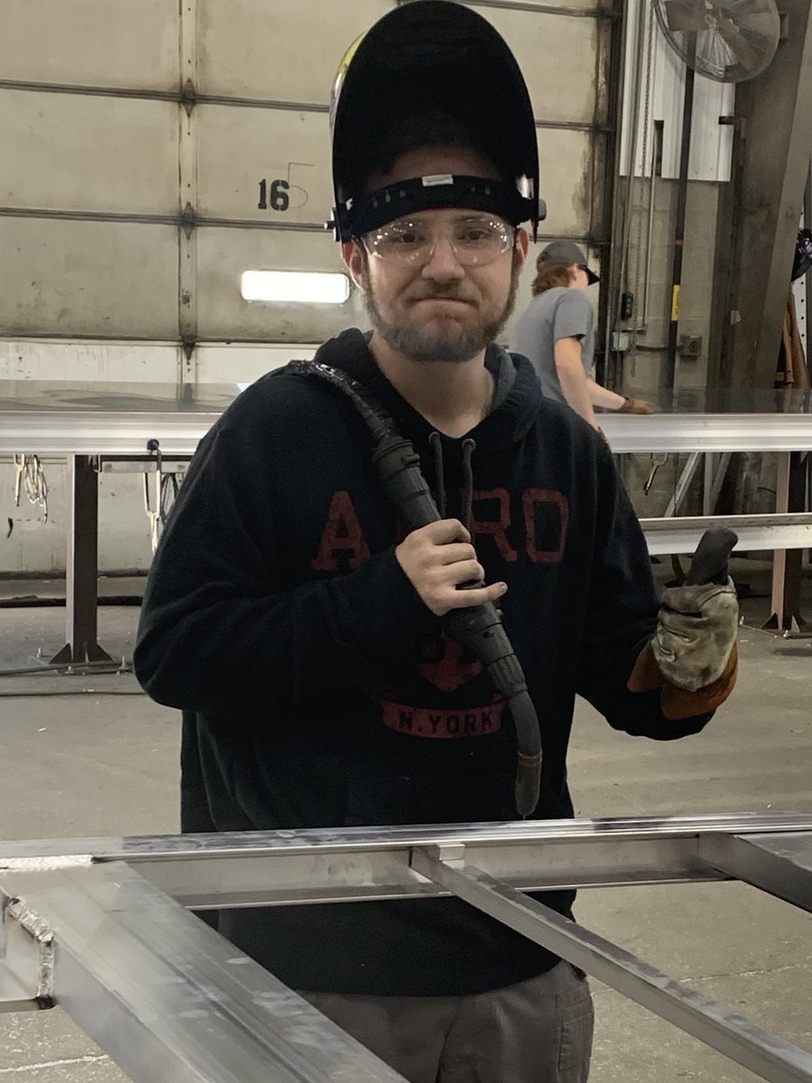 tollesceo's tweet photo. @TollesTech & @Hilliard_Darby Michael Dematteo - a senior in our Welding & Fabrication program is #LearningAndEarning as part of our 2x2 internship program with business partner MH-Eby. #HireEducation #CareerTechEducation #LiftAllStudents @HilliardSchools https://t.co/lyYDsrrQMF
