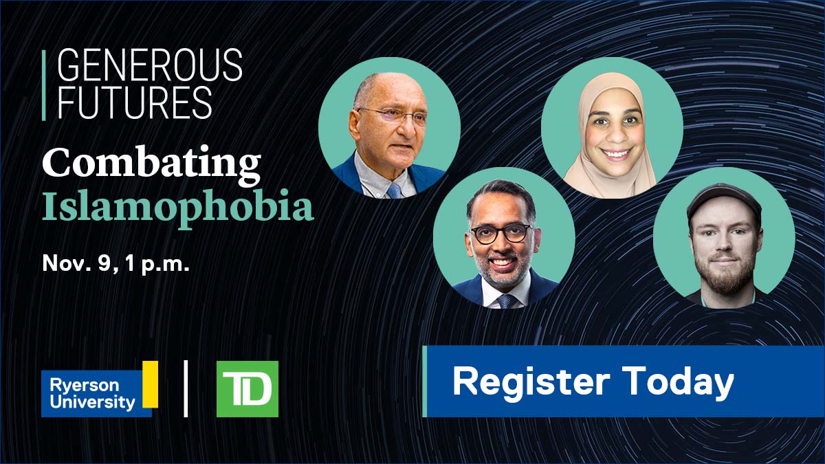 We are proud to support the #GenerousFutures series by <a href="/RyersonU/">Ryerson University</a> and this panel discussion on Nov. 9 to talk about the role charitable giving can play in Combating Islamophobia. RSVP today: bit.ly/2Z0pipO