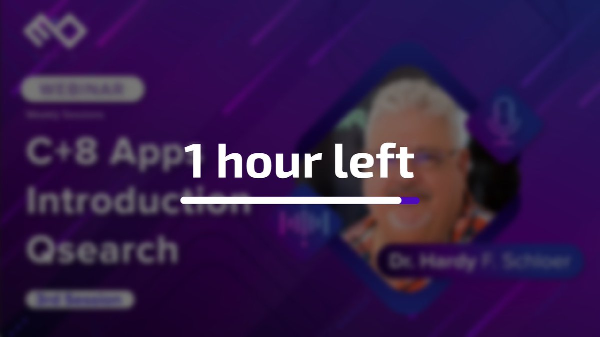 edainsw's tweet image. We’re counting down the minutes! ⏳
Our 3rd webinar - “C+8 System Apps Introduction | Qsearch” is on at 17:00 UTC.
Tune in here: bit.ly/3m1EJHp

#EdainWebinarSeries #JoinTheKnowledgeRevolution