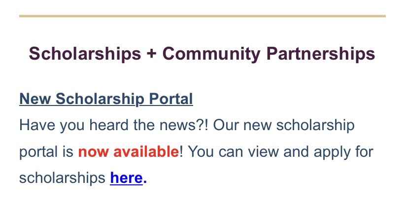 TWUNSCS's tweet photo. Hey everyone! If you didn’t know, NSCS now has a new scholarship portal!!!
Here is the link!!! https://t.co/RVaOmrF7DJ. https://t.co/mp1WtIXr3k