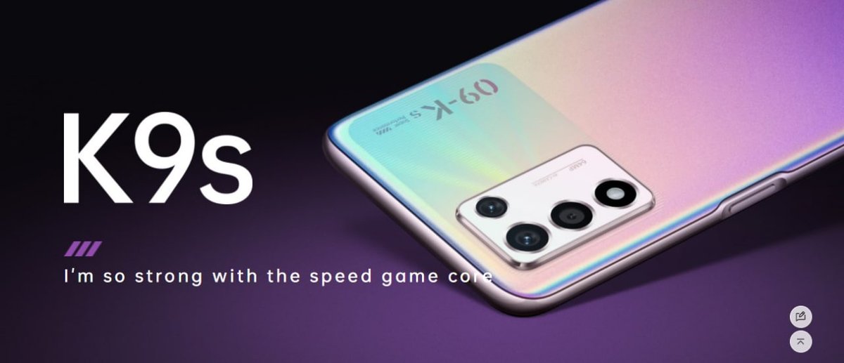 GadgetArena4's tweet photo. The Oppo K9s goes official with Snapdragon 778G.
To know more about the details visit our website at:
https://t.co/oU5LulZeI4
#OPPO #oppok9x #oppok9 https://t.co/Qc1gXz9JMd