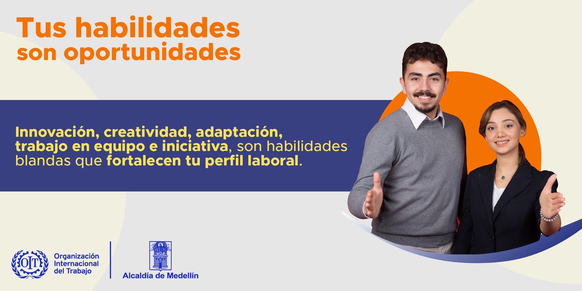 El apoyo de los sectores productivos es fundamental para la inserción en el #MundoDelTrabajo de jóvenes y adultos de la ciudad de Medellín, en 🇨🇴

Fortalecer sus capacidades para afrontar con éxito 💪 este proceso es el objetivo de <a href="/AlcaldiadeMed/">Alcaldía de Medellín</a> y #OIT ➡️ bit.ly/2XLCJcF