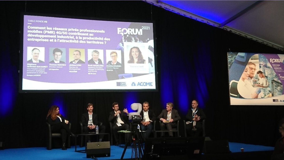 LD expertise et solutions très heureuse de participer à la table ronde sur les #RMP au forum d'<a href="/ACOMEgroup/">ACOME</a> sur les territoires durables et mobilités électriques connectées. L'occasion de partager des conclusions de l'étude de marché réalisée pour le compte de <a href="/nokia/">Nokia</a> en septembre.