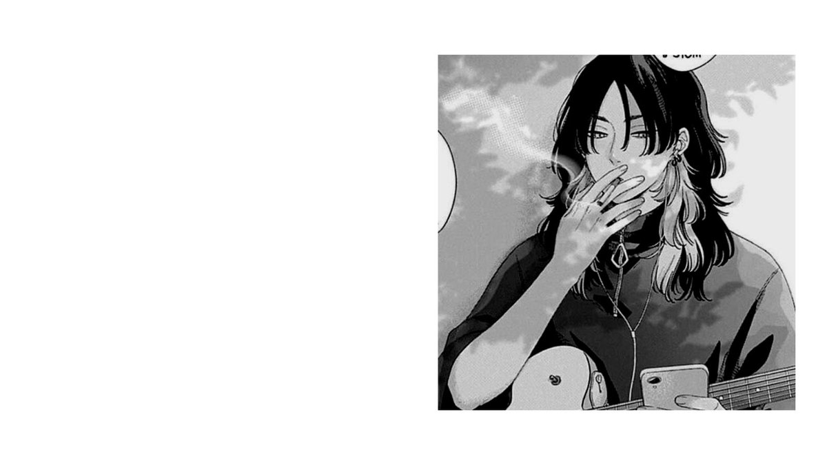 ⠀
⠀
It’s his second cigarette of the day. It felt great playing the guitar while smoking.
⠀
⠀