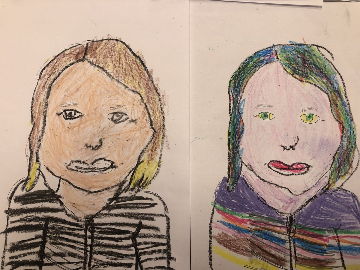 TorrianoJuniorS's tweet photo. Year two have been drawing self-portraits inspired by @CephasWilliams photography. They chose colours to show what they are #ProudToBe @CurriculumBlack https://t.co/WxaUhlJPo0