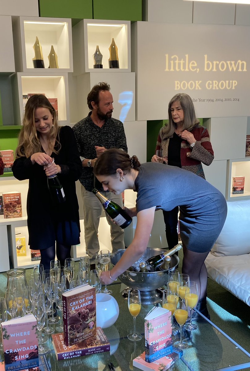 CathBurkeEditor's tweet photo. The actual Delia Owens at @LittleBrownUK today and a chance for us all to celebrate the global sensation that is Where the Crawdads Sing ❤️🥂 https://t.co/lJsBn6RpSz