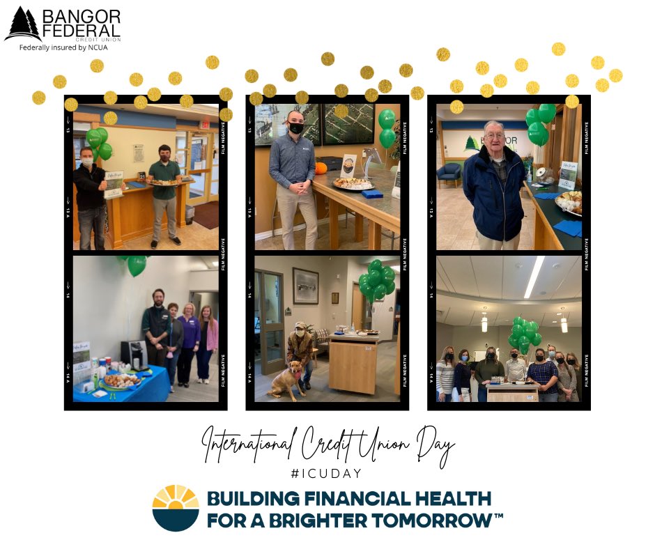 We’re having so much fun on International Credit Union Day! Please come inside and enjoy a treat, grab a balloon for the kiddos and enter to win a $50 Visa Gift Card! We love and appreciate all of our members! 

For info on becoming a member, visit bangorfederal.com #ICUDay