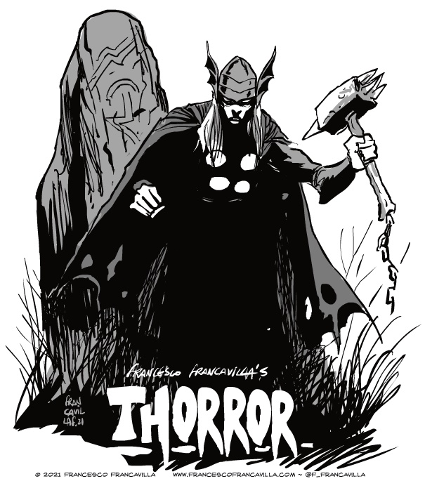 RT @f_francavilla: THORROR
One Two, He's Coming For You
Three Four, He's the Mighty Spooky Thor https://t.co/ZRME0VWejQ