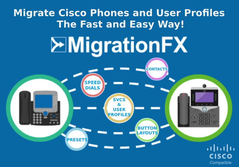 UnifiedFX's tweet photo. Migrate Cisco Phones and User Device Profiles The Fast and Easy Way with a Cisco Certified Compatible product.
Download MigrationFX Free Trial Now : https://t.co/mLKFVVTYdh
#CiscoPhoneMigration #MigrationFX #Cisco https://t.co/KsvUy3IQ4l