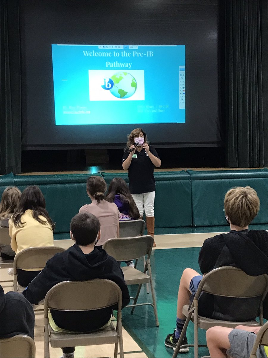GuidanceSbs's tweet photo. Thank you Ms. Powers @rbrhs and SBS alumni for presenting to our 8th grade students today about the IB Program and Pre-IB pathway!🌎#international #intercultural #education #knowledge #innovation #community #service @SBS_Tigers @salway_mrs https://t.co/YMpgowiwou