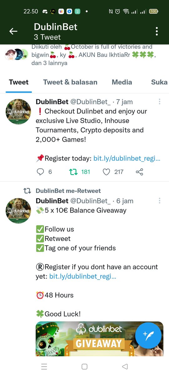 komang_79's tweet photo. @CompBrosCrypto @DublinBet_ Claim luck for me 💚 https://t.co/qYHdohh1Of