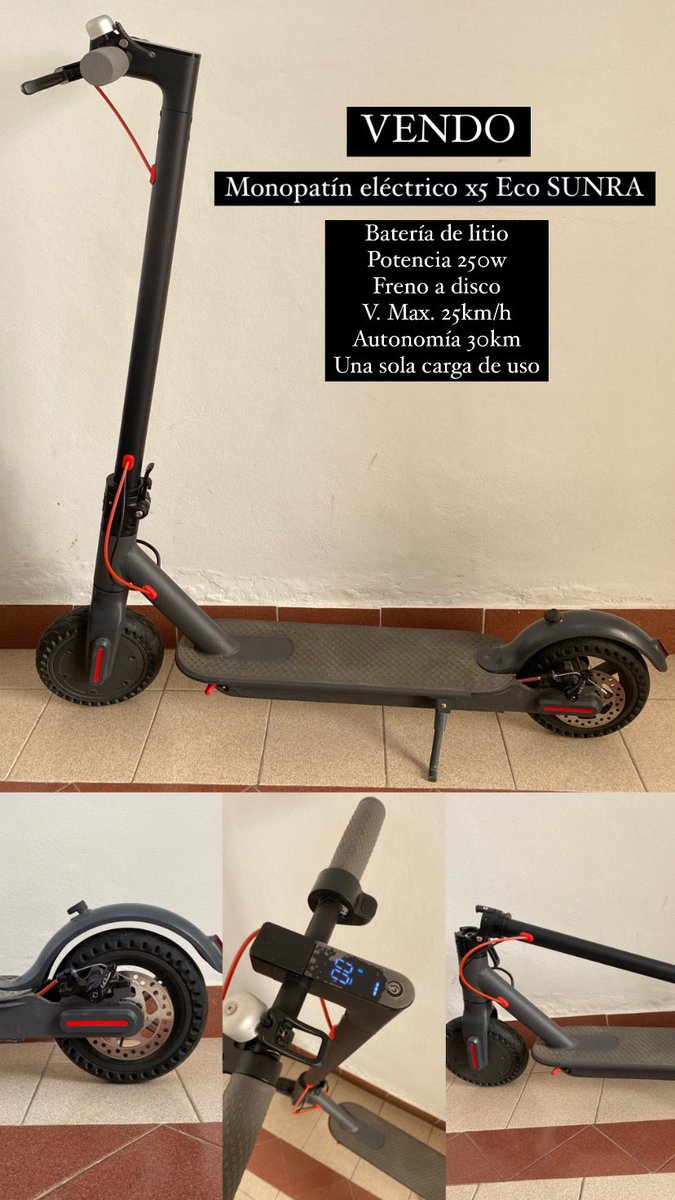 LudmiGozzo's tweet photo. VENDO MONOPATIN ELECTRICO!! Cualquier consulta 3512093908
#monopatin #electrico #vendo https://t.co/7SXzBJsAS7